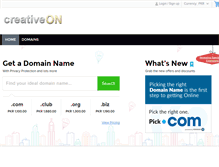 Tablet Screenshot of cpanel.creativeon.com